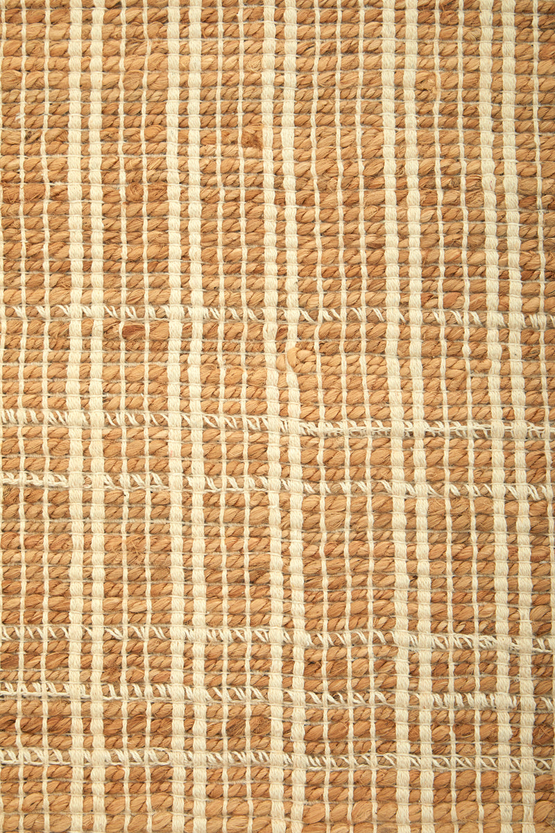 Darren Palmer Plaid Sandstone Runner Rug (Pre-order)