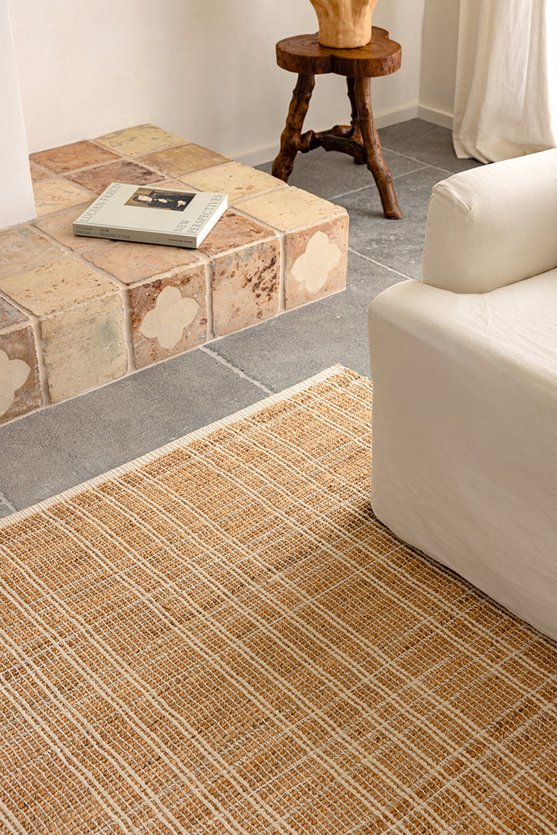 Darren Palmer Plaid Sandstone Rug (Pre-order)