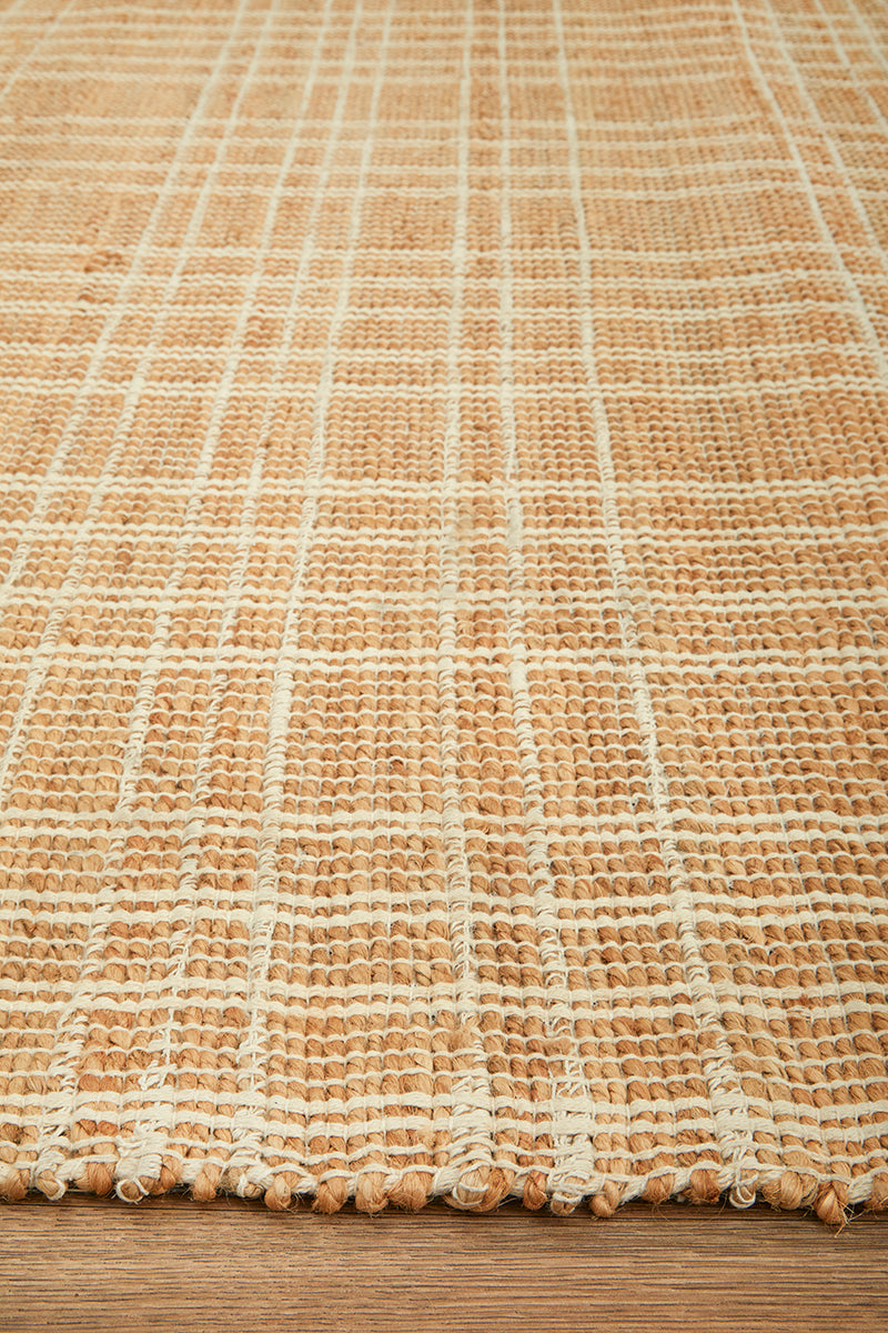Darren Palmer Plaid Sandstone Rug (Pre-order)