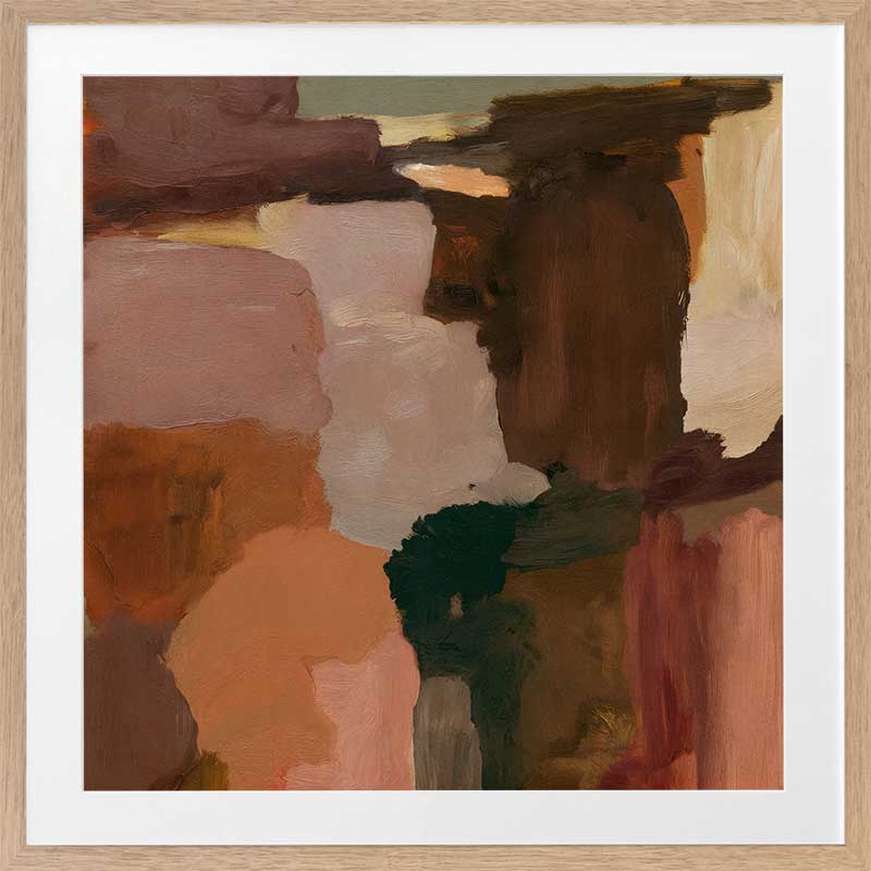 Strata Framed Art Print