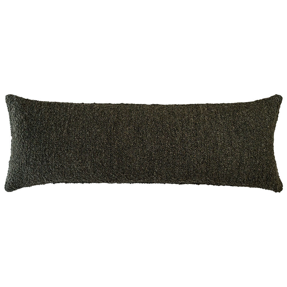 Virella Rectangle Green Cushion With Feather Insert - 90x30cm