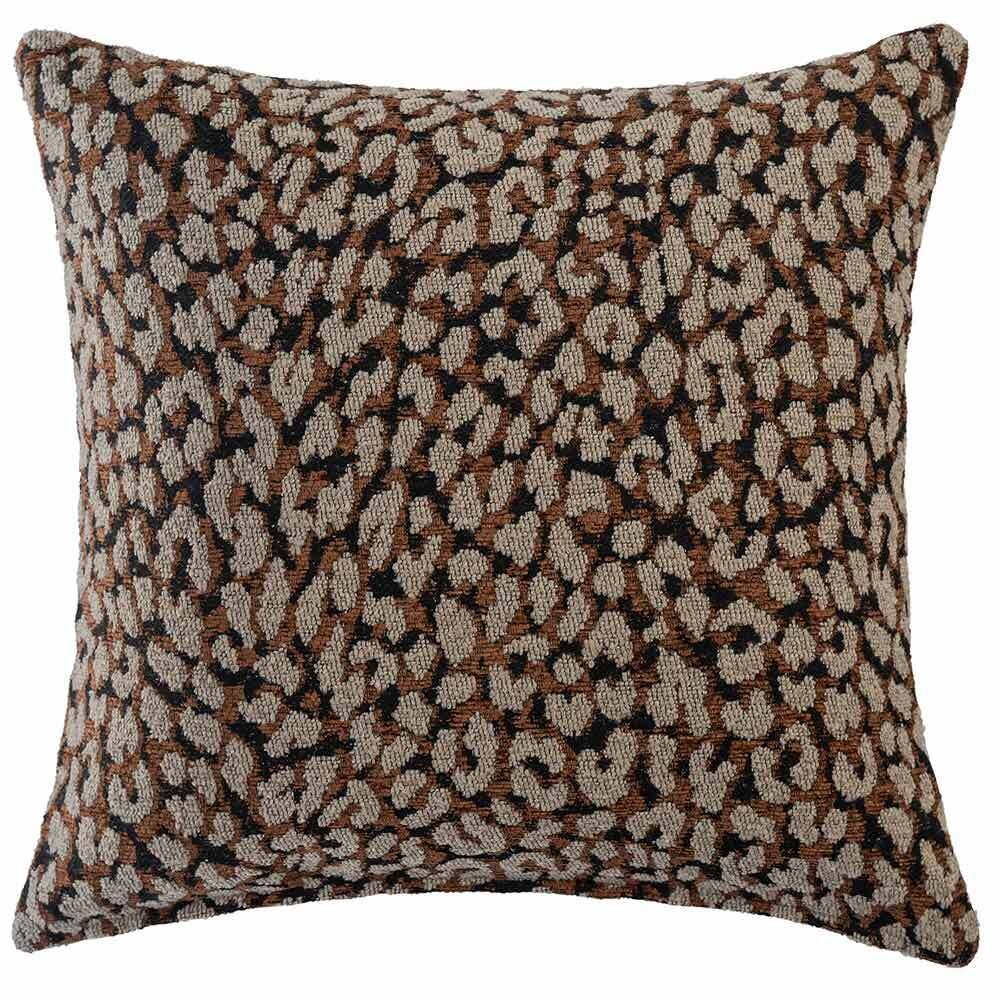 Foxshade Square Rust Cushion With Feather Insert - 50x50cm