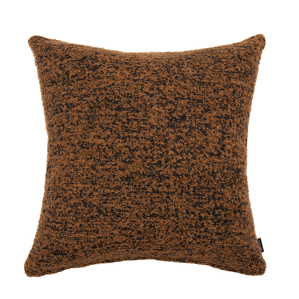 Auburn Square Rust Cushion With Feather Insert - 50x50cm