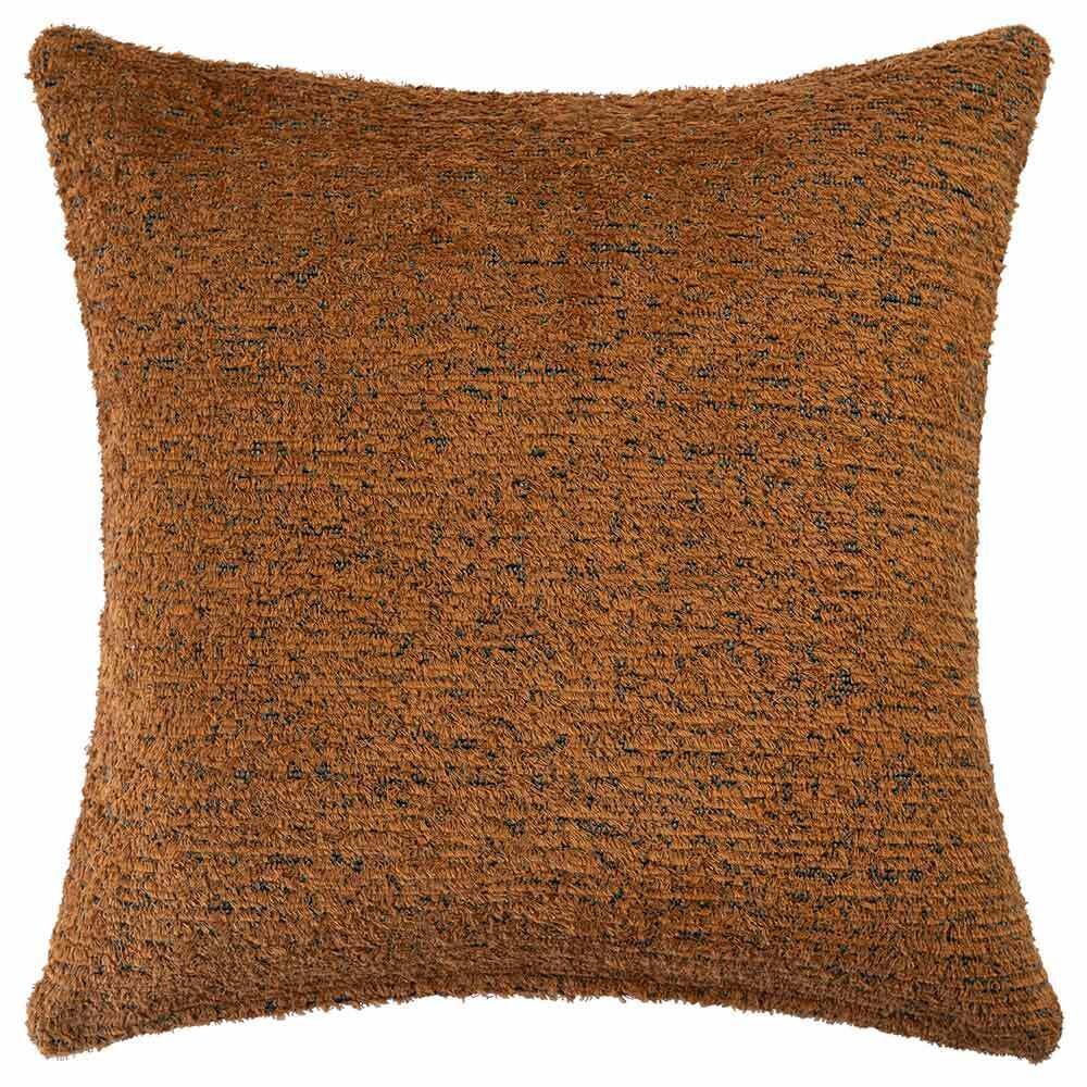 Auburn Square Rust Cushion With Feather Insert - 50x50cm