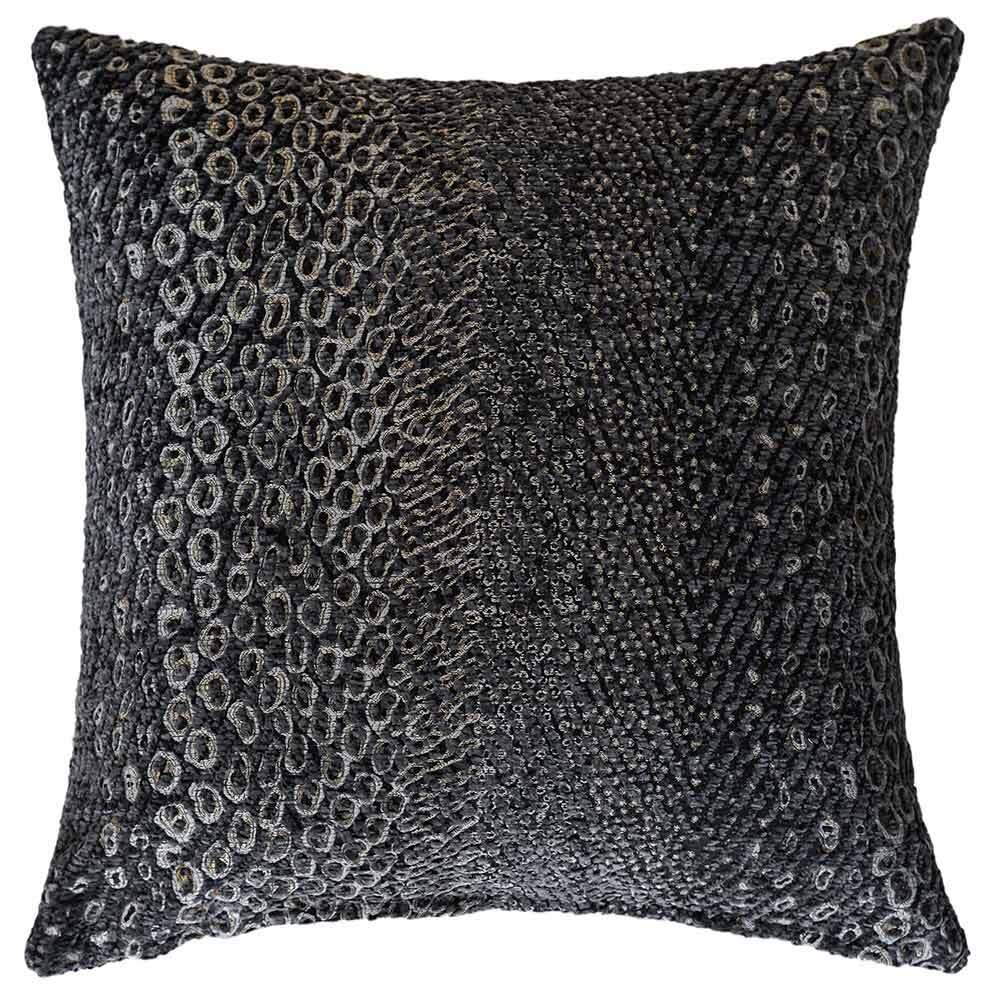 Nightshade Square Faux Snakeskin Cushion With Feather Insert - 50x50cm