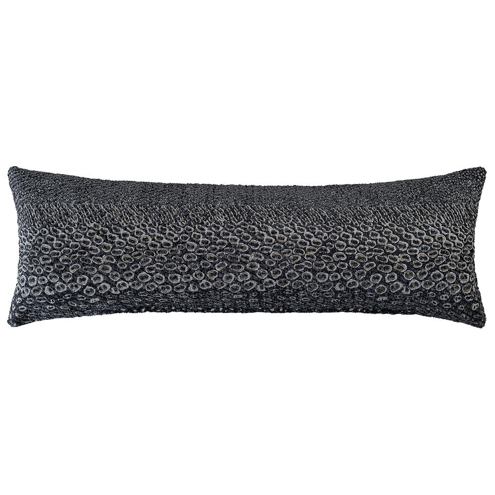 Nightshade Rectangle Faux Snakeskin Cushion With Feather Insert - 90x30cm