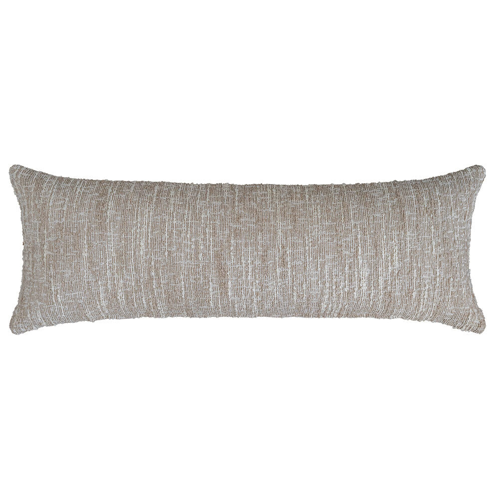 Dune Rectangle Neutral Cushion With Feather Insert - 90x30cm