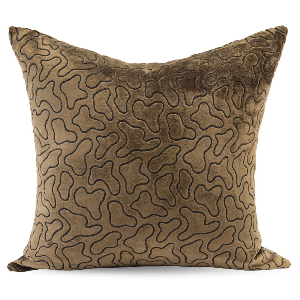 Tidal Green Square Cut Velvet Cushion with Insert - 50x50cm (Pre-order)
