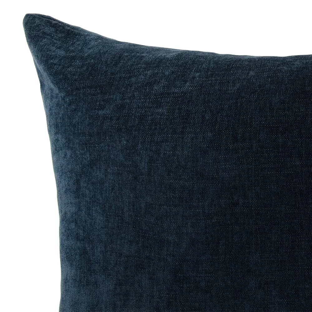Ember Navy Square Chenille Cushion with Insert - 60x60cm (Pre-order)