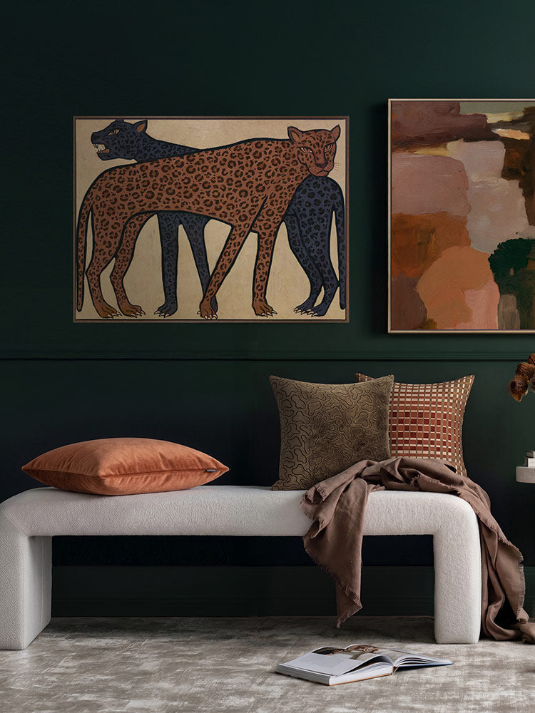 Ember Terracotta Square Chenille Cushion with Insert - 60x60cm (Pre-order)