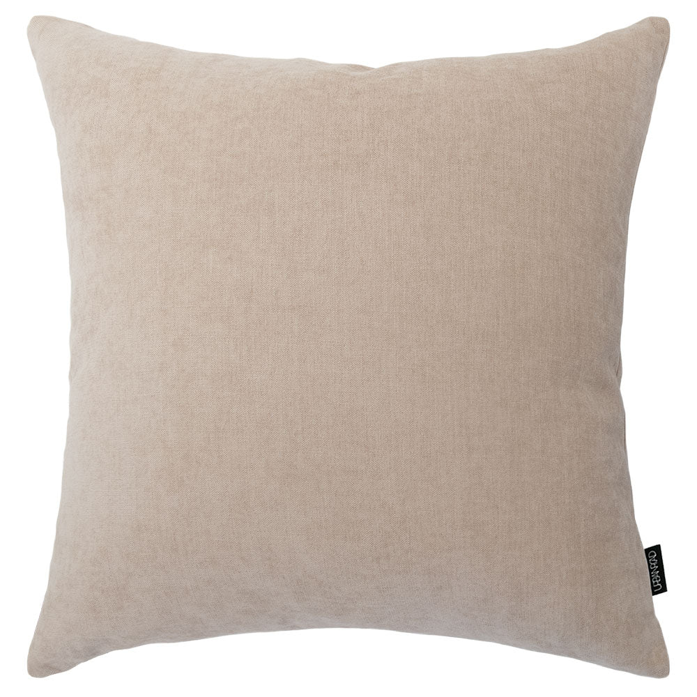 Ember Ivory Square Chenille Cushion with Insert - 60x60cm (Pre-order)