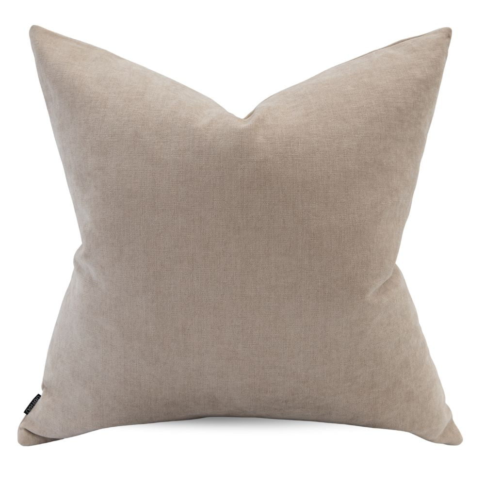 Ember Ivory Square Chenille Cushion with Insert - 60x60cm (Pre-order)