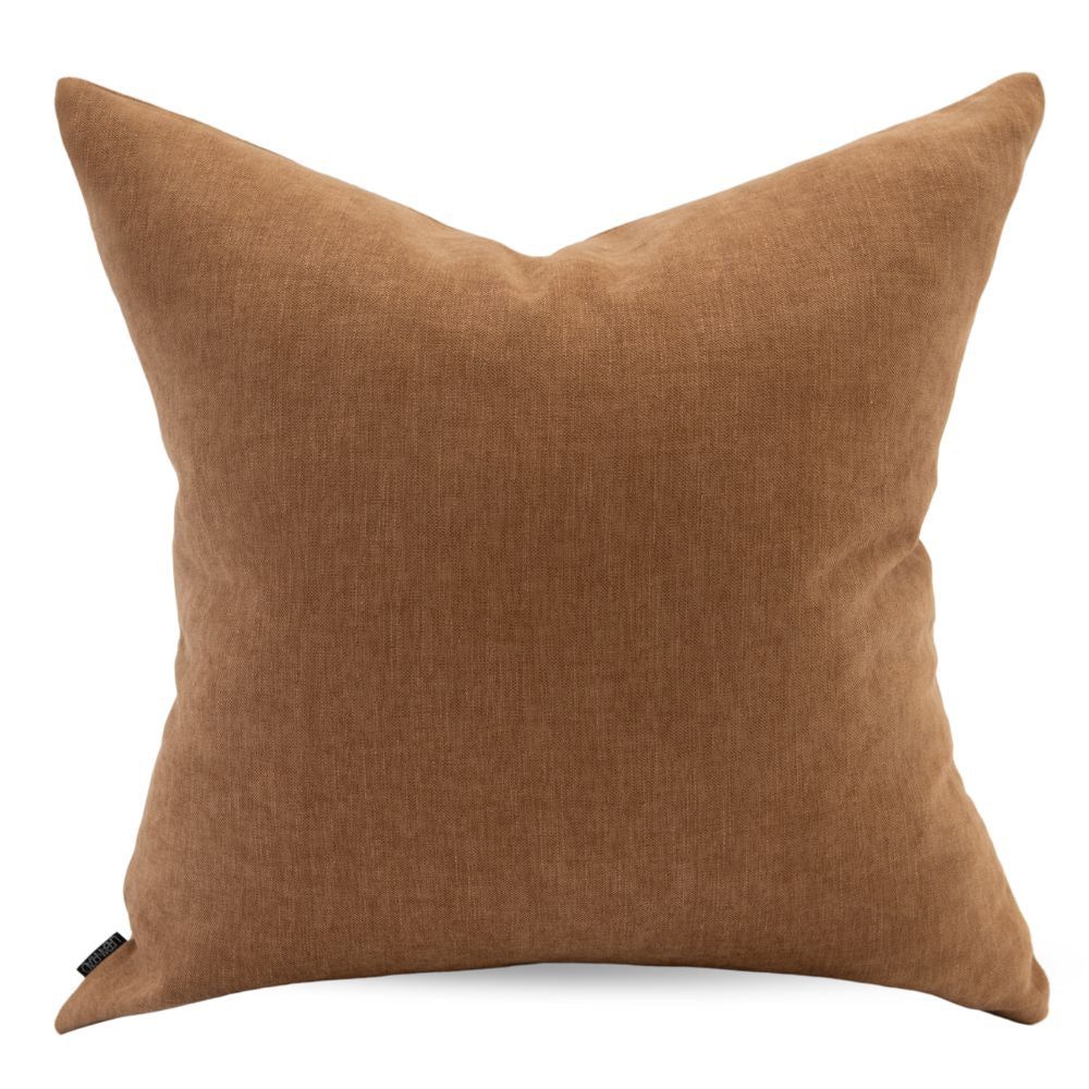 Ember Rust Square Chenille Cushion with Insert - 60x60cm (Pre-order)