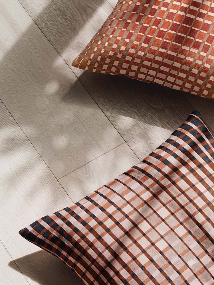 Interference Sand Square Linen Cushion with Insert - 50x50cm (Pre-order)