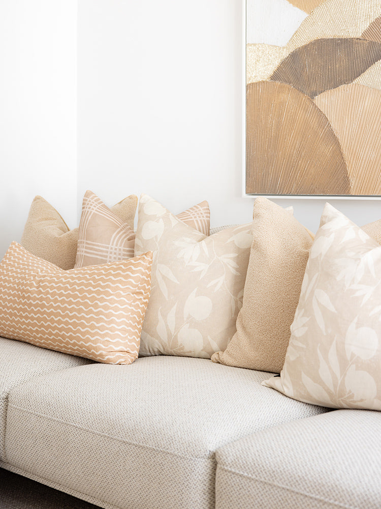 Endless Linen Cushion with Feather Insert - 80x40cm